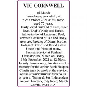 VIC CORNWELL