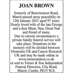 JOAN BROWN