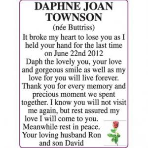 DAPHNE JOAN TOWNSON